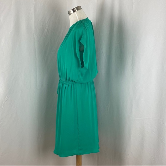 Apt.9 Green V-Neck Elastic Waist Dress Size Large - Picture 7 of 10